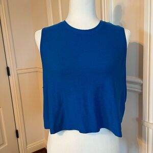 Beyond Yoga vibrant Blue Crop Tank Top medium